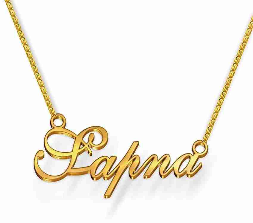 Vermagallery Sapna Name Gold Plated Pendent Gold plated Brass Pendant Price in India Buy Vermagallery Sapna Name Gold Plated Pendent Gold plated Brass Pendant Online at Best Prices in India Flipkart.c...