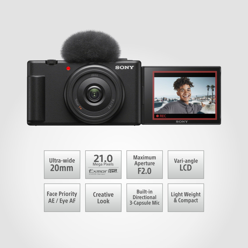 SONY ZV-1F Vlog Camera for Content Creators and Vloggers Price in 