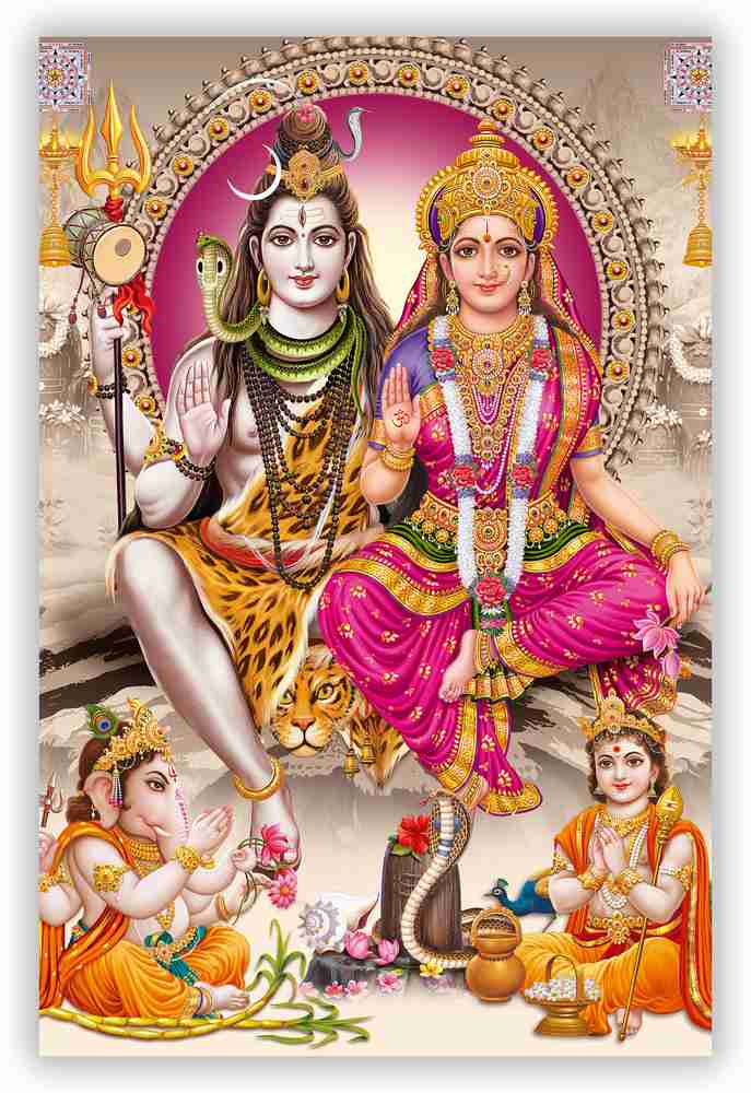 Hd Images Of Lord Shiva Parvati Kartikeya And Ganesh
