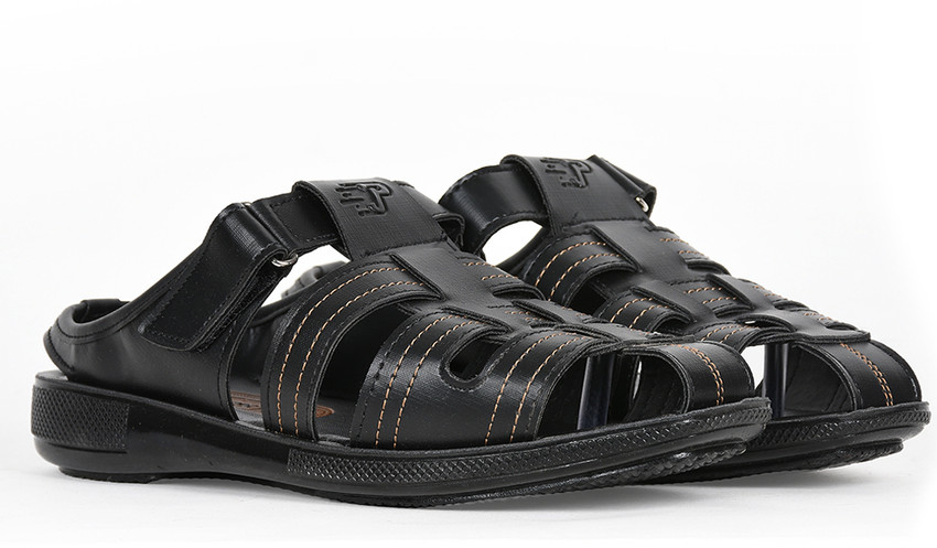 paragon max men's black sandals