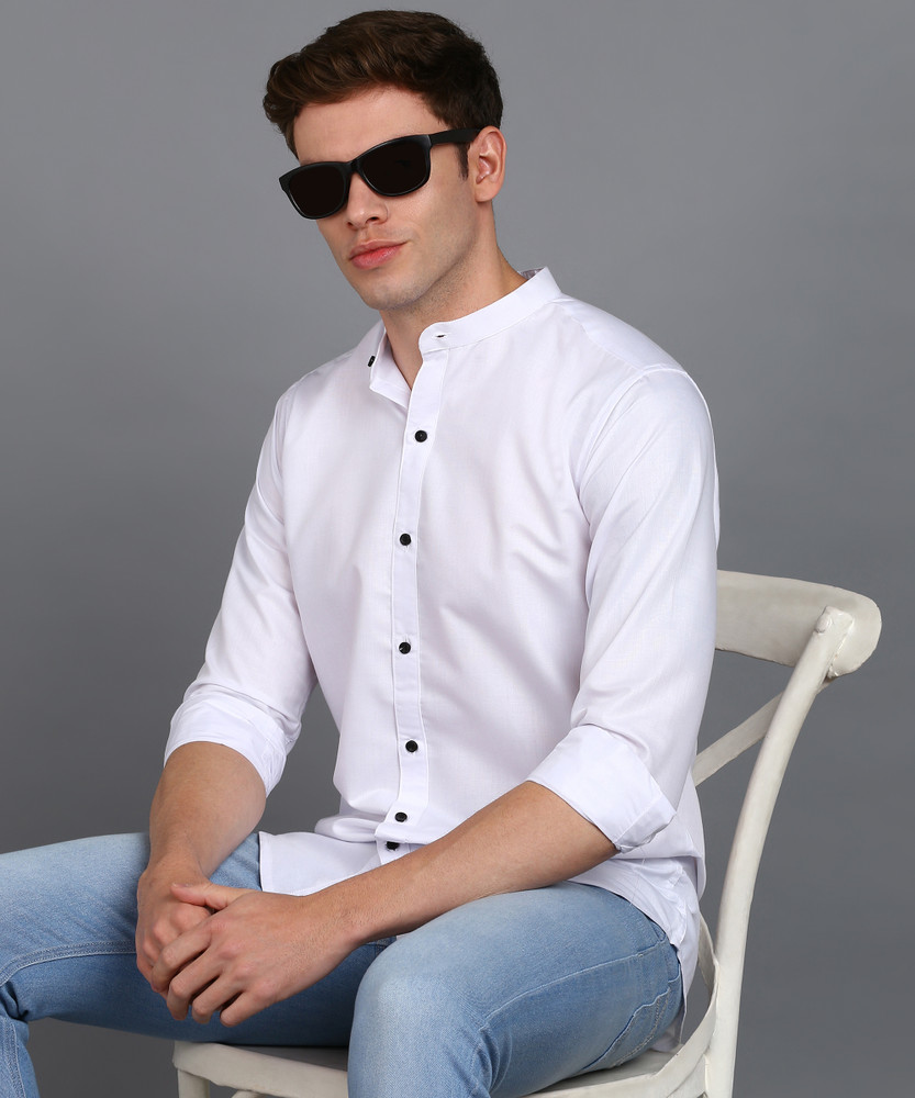 MILDIN Men Solid Formal White Shirt - Buy MILDIN Men Solid Formal White  Shirt Online at Best Prices in India | Flipkart.com