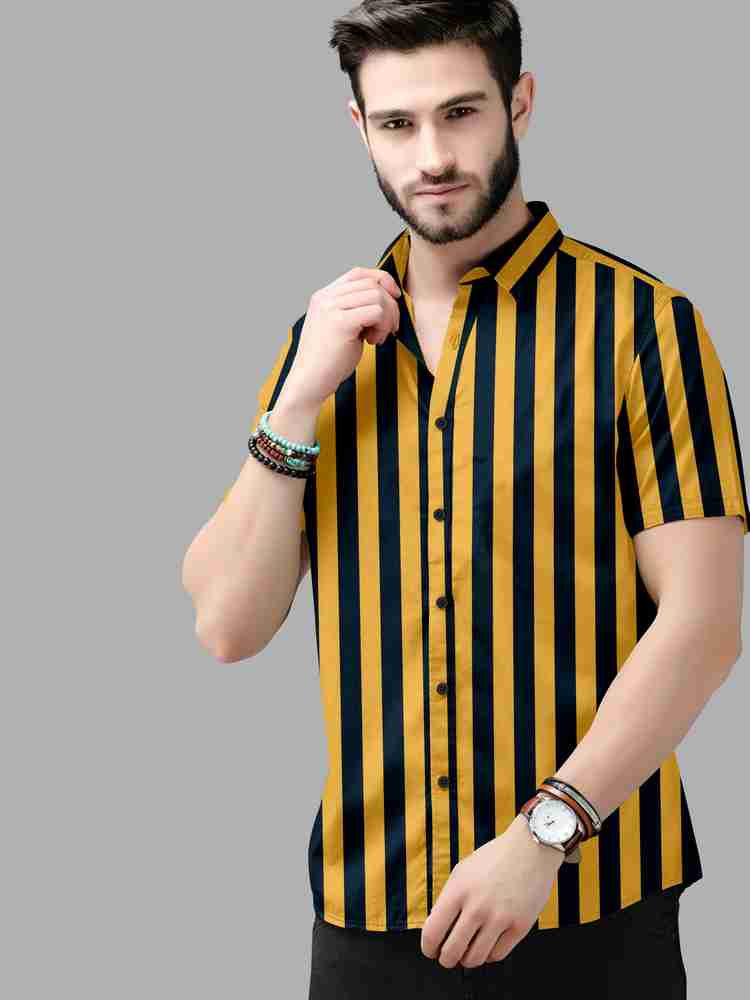 Yellow And Black Striped Shirt — free download