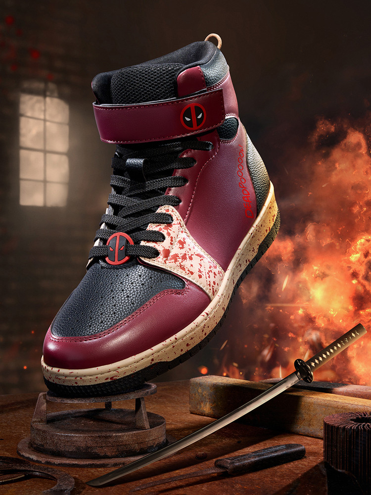 deadpool slip on shoes