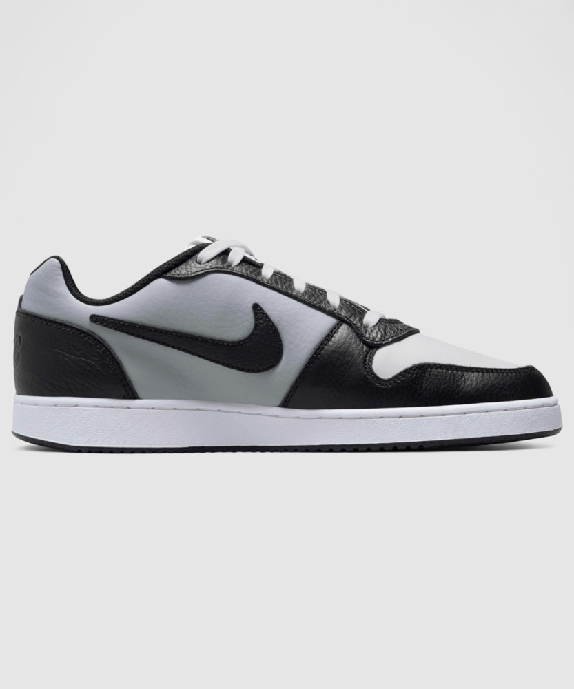 nike ebernon low black white
