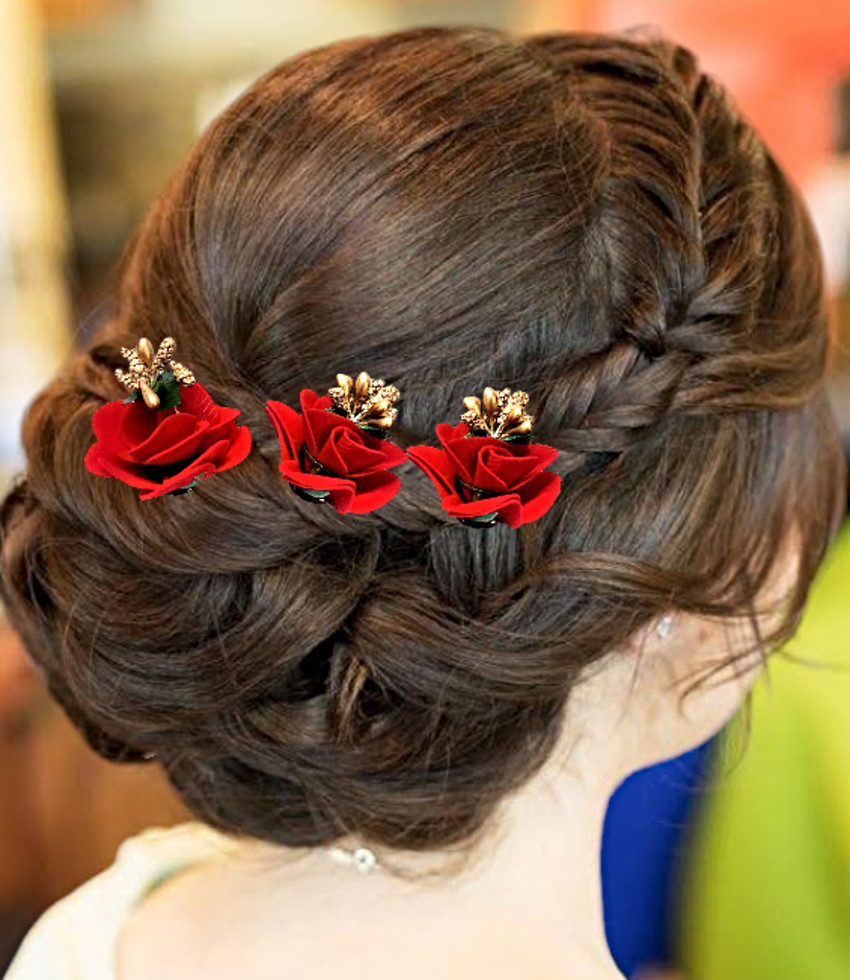 Short Hair Bun Easy Hairstyle For Wedding Party Normal Hair Style