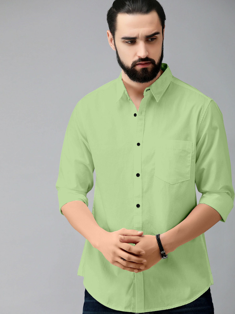 Berlin Men Solid Casual Light Green Shirt - Buy Berlin Men Solid Casual  Light Green Shirt Online at Best Prices in India | Flipkart.com