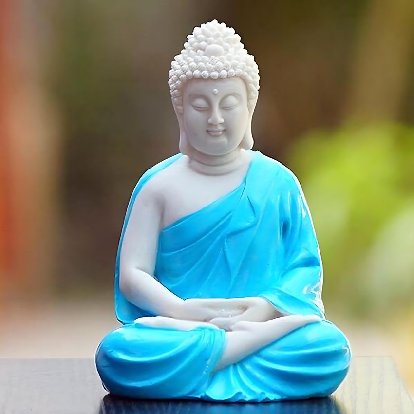 Decoremore New Arrival Meditation/Dhyan Buddha Statue(BLUE 