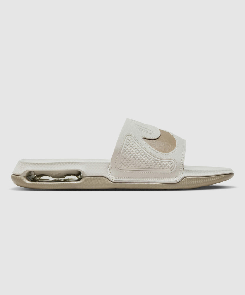 white nike air max slides