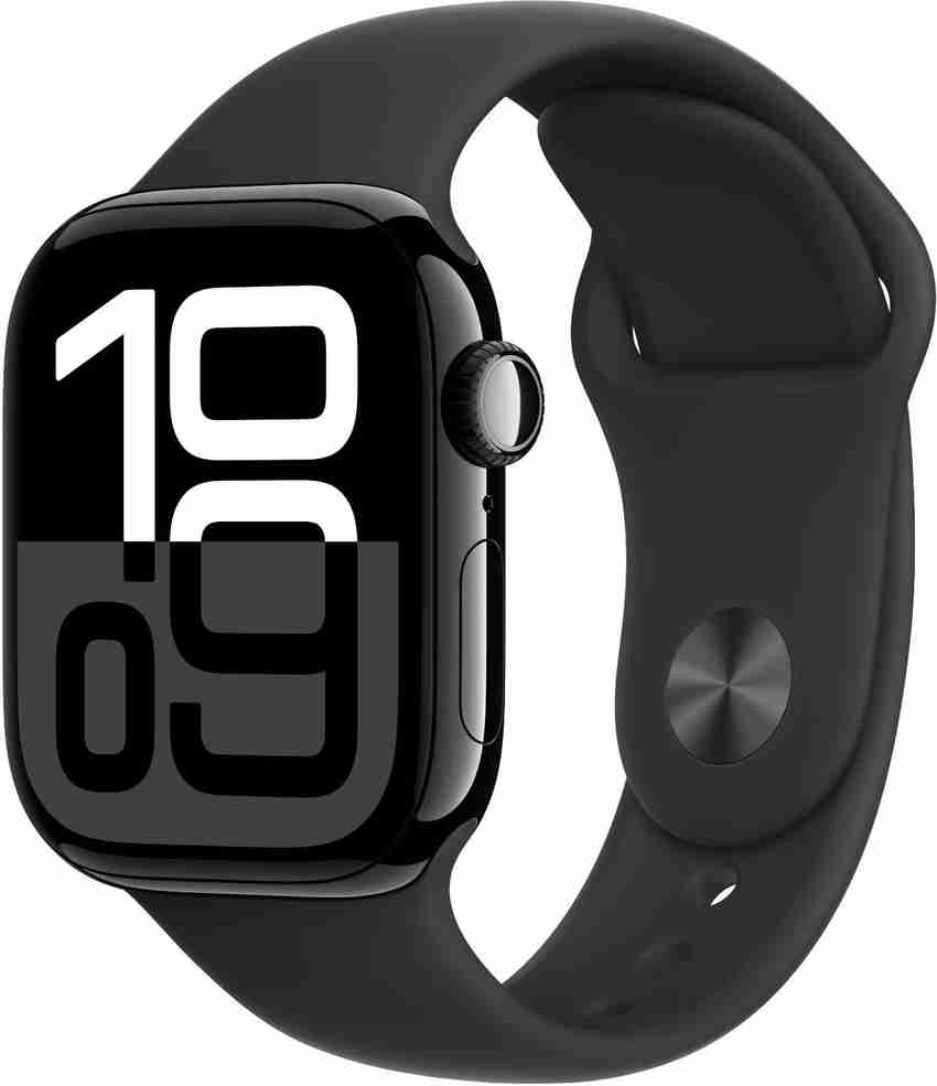 Apple Watch Series 10 GPS + Cellular 42mm Jet Black Aluminium with 