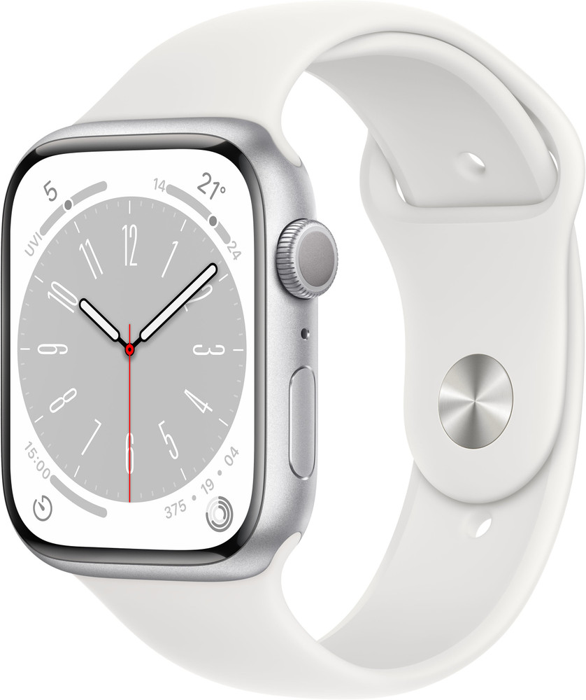 Apple Watch Series 8, 45mm GPS ECG app, Temperature sensor, IPX6 