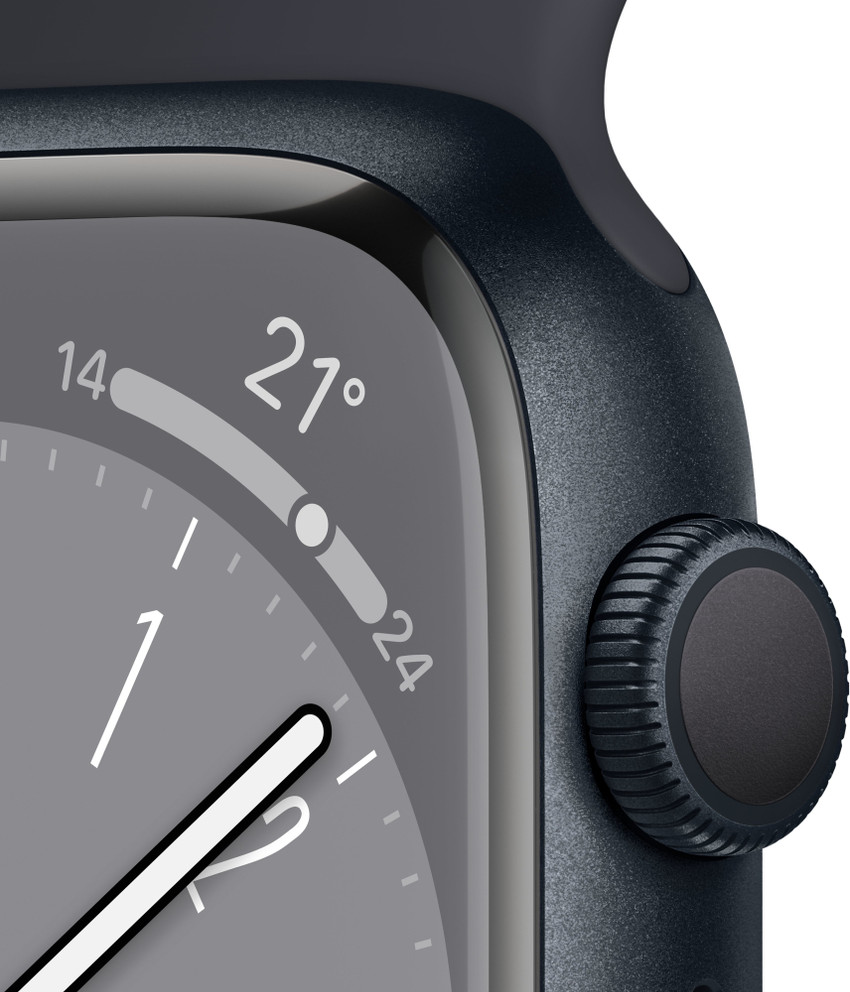 Apple Watch Series 8, 41mm GPS ECG app, Temperature sensor, IPX6 