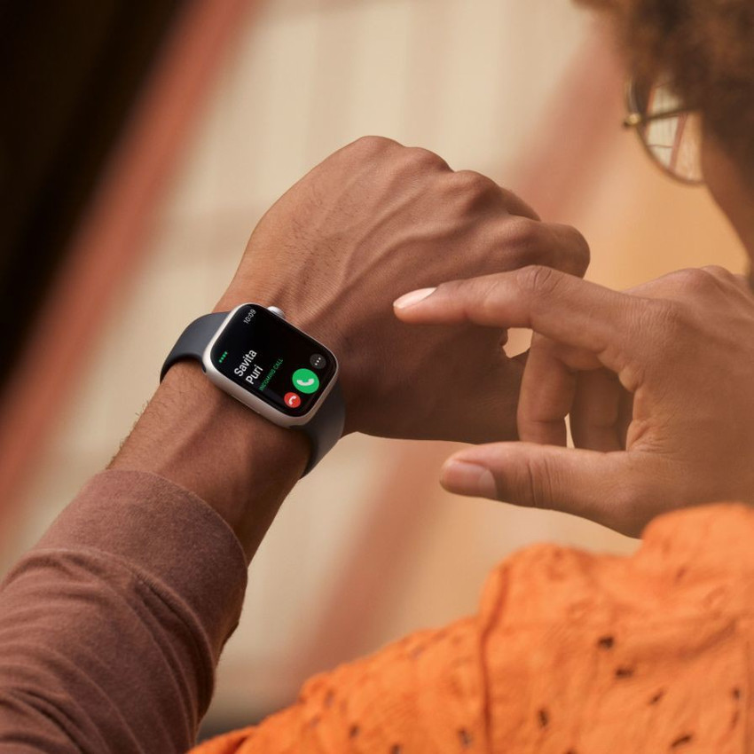 Apple Watch Series 8, 45mm GPS + Cellular ECG app, Temperature 