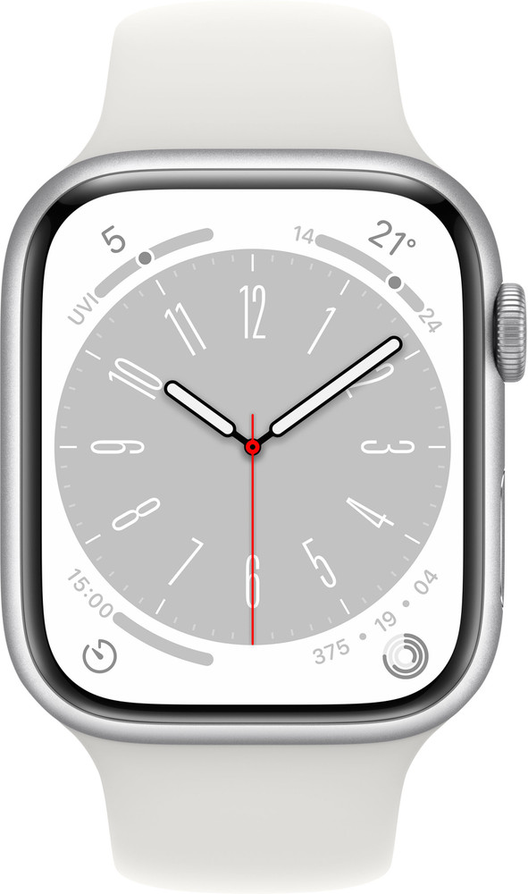 Apple Watch Series 8, 45mm GPS ECG app, Temperature sensor, IPX6 