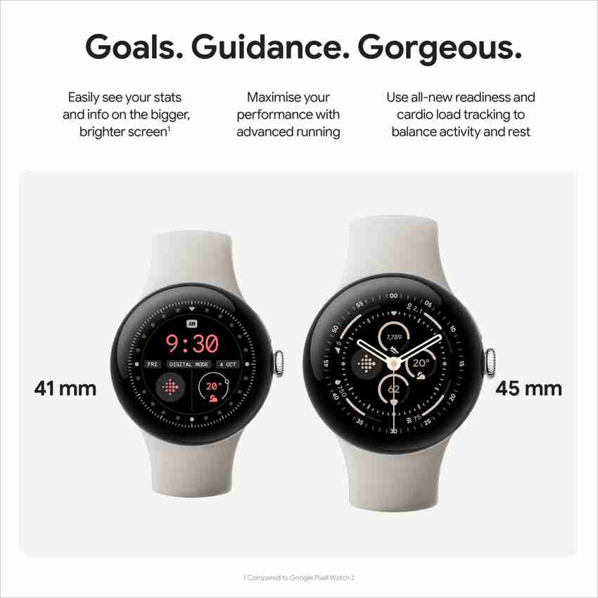 Google Pixel Watch 3 (45 mm), display, Advanced motion sensing 