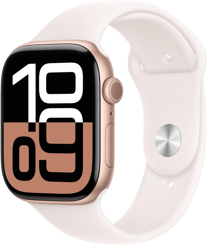Apple Watch Series 10 GPS 46mm Rose Gold Aluminium with Light 