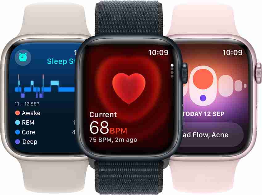 Apple Watch Series 9 GPS 45mm Midnight Aluminium Case with 