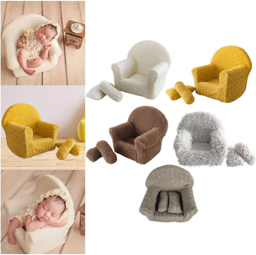 Hot Newborn Photography Props Wooden Bed Chair Photoshoot