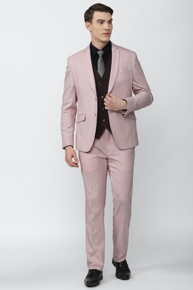 VAN HEUSEN 3 pcs coat pant Solid Men Suit - Buy VAN HEUSEN 3 pcs coat pant  Solid Men Suit Online at Best Prices in India | Flipkart.com