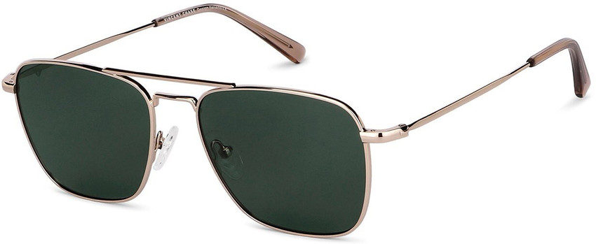 Buy VINCENT CHASE by Lenskart Retro Square Sunglasses Green For 
