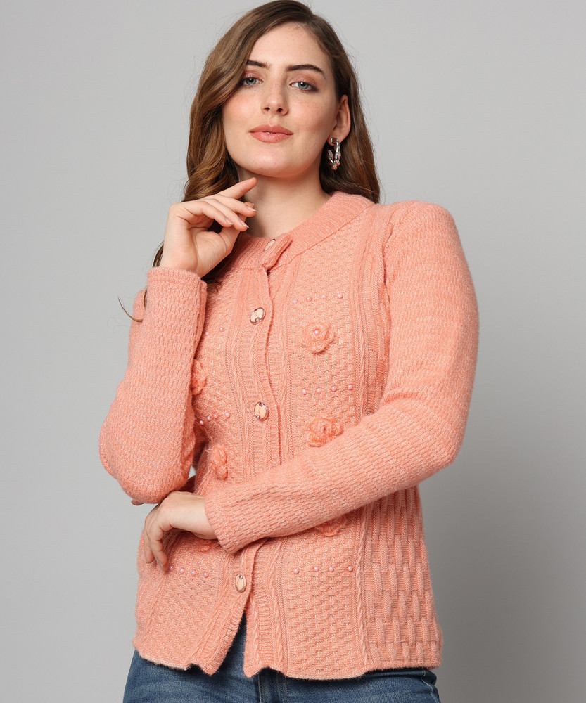 BUDAPEST Self Design Round Neck Casual Women Orange Sweater Buy BUDAPEST Self Design Round Neck Casual Women Orange Sweater Online at Best Prices in India Flipkart