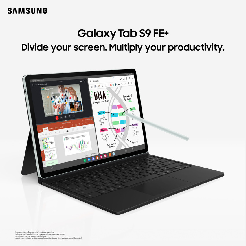 SAMSUNG Galaxy Tab S9 FE+ 8 GB RAM 128 GB ROM 12.4 Inch with Wi-Fi 