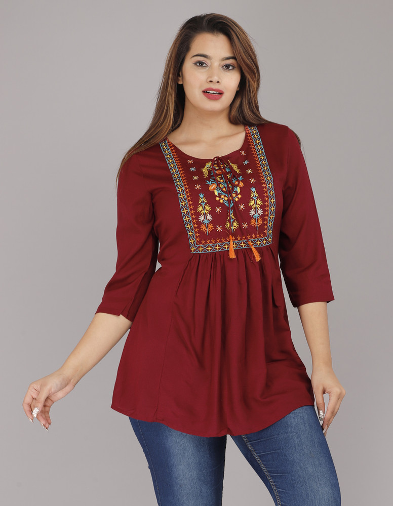 Jeans tops flipkart cheap