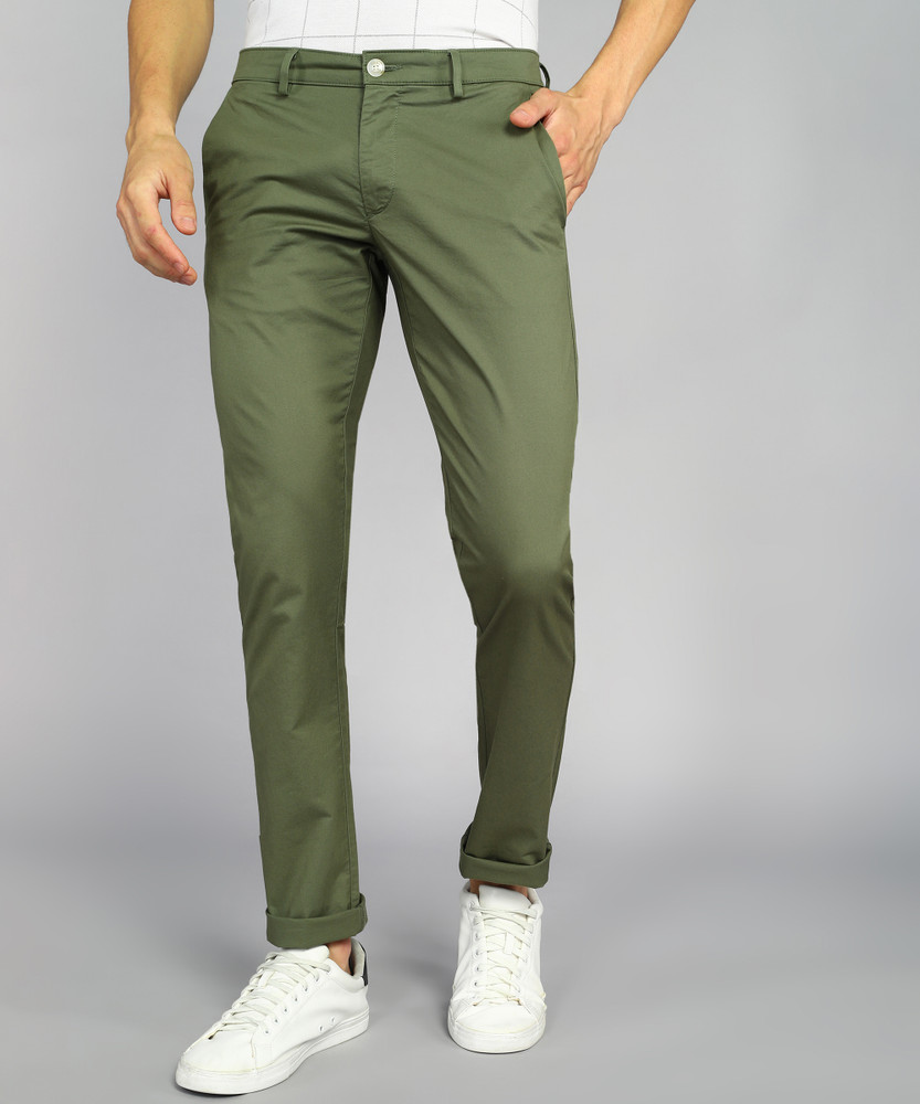 Allen Solly Slim Fit Men Green Trousers - Buy Allen Solly Slim Fit Men  Green Trousers Online at Best Prices in India | Flipkart.com
