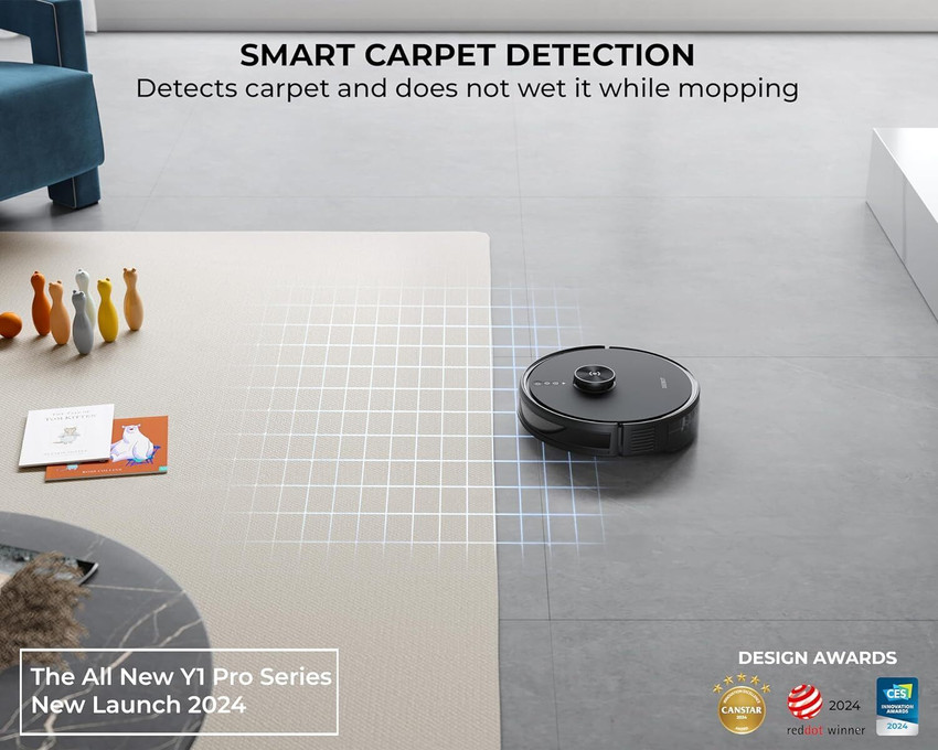 ECOVACS Y1 PRO Robotic Floor Cleaner (WiFi Connectivity ECOVACS Y1 PRO Robotic Floor Cleaner (WiFi Connectivity