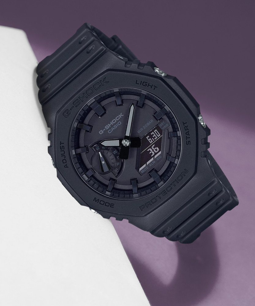 CASIO GA-2100-1A1DR G-SHOCK GA-2100-1A1DR Black Dial Resin Strap 