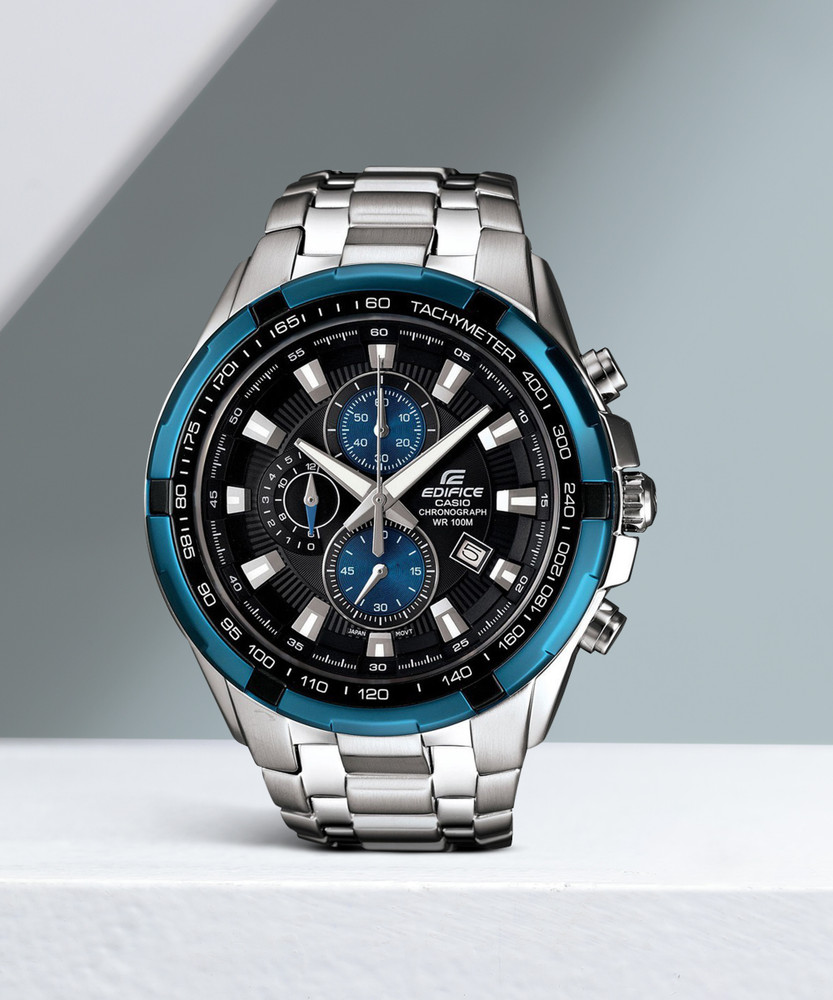 CASIO EF-539D-1A2VDF Edifice EF-539D-1A2VUDF Black Dial Silver 