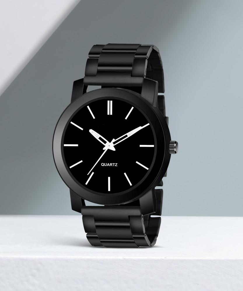 Black chain watches for mens discount