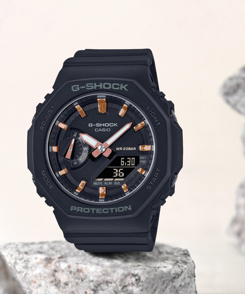 CASIO GMA-S2100-1ADR G-SHOCK Women Black Dial Resin Strap Analog 