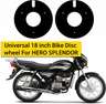 Shopsy Black Wheel Cover for Hero Splendor, Pack of 2 - Image 6