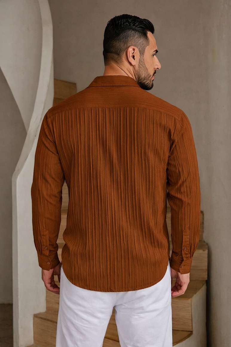 TYRELL Men Cotton Blend Shirt Pant Set - Image 8