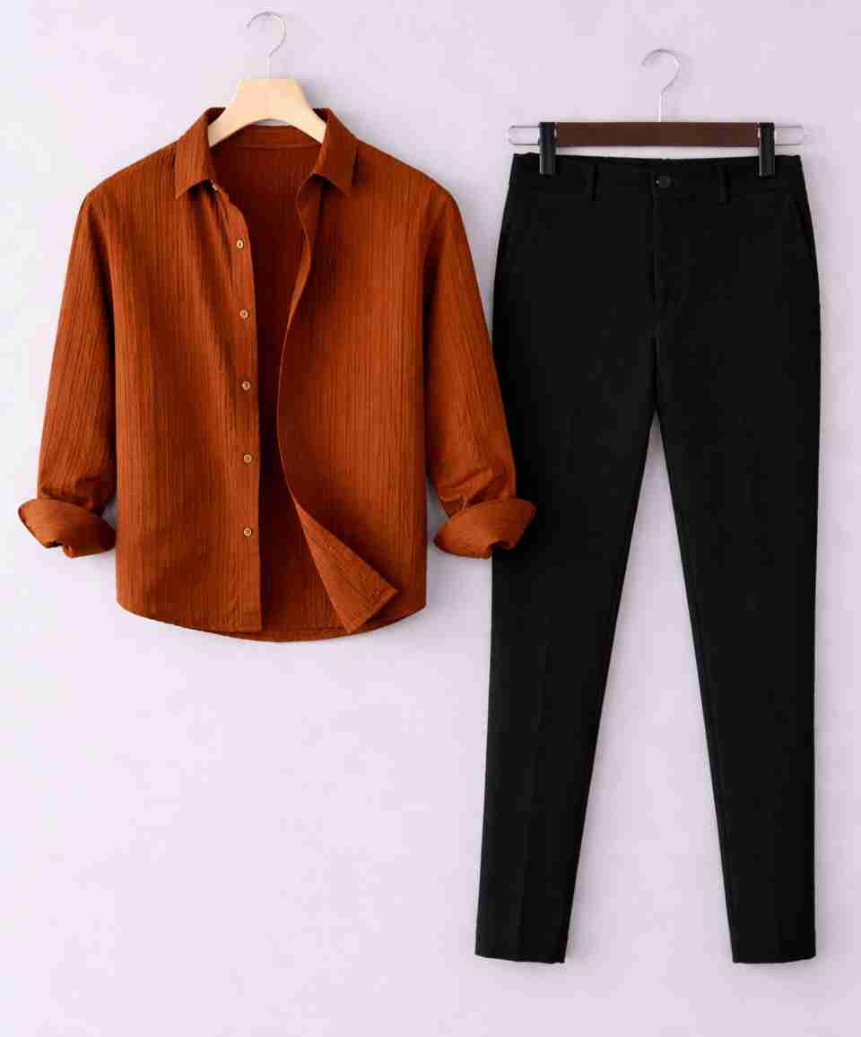 TYRELL Men Cotton Blend Shirt Pant Set - Image 5