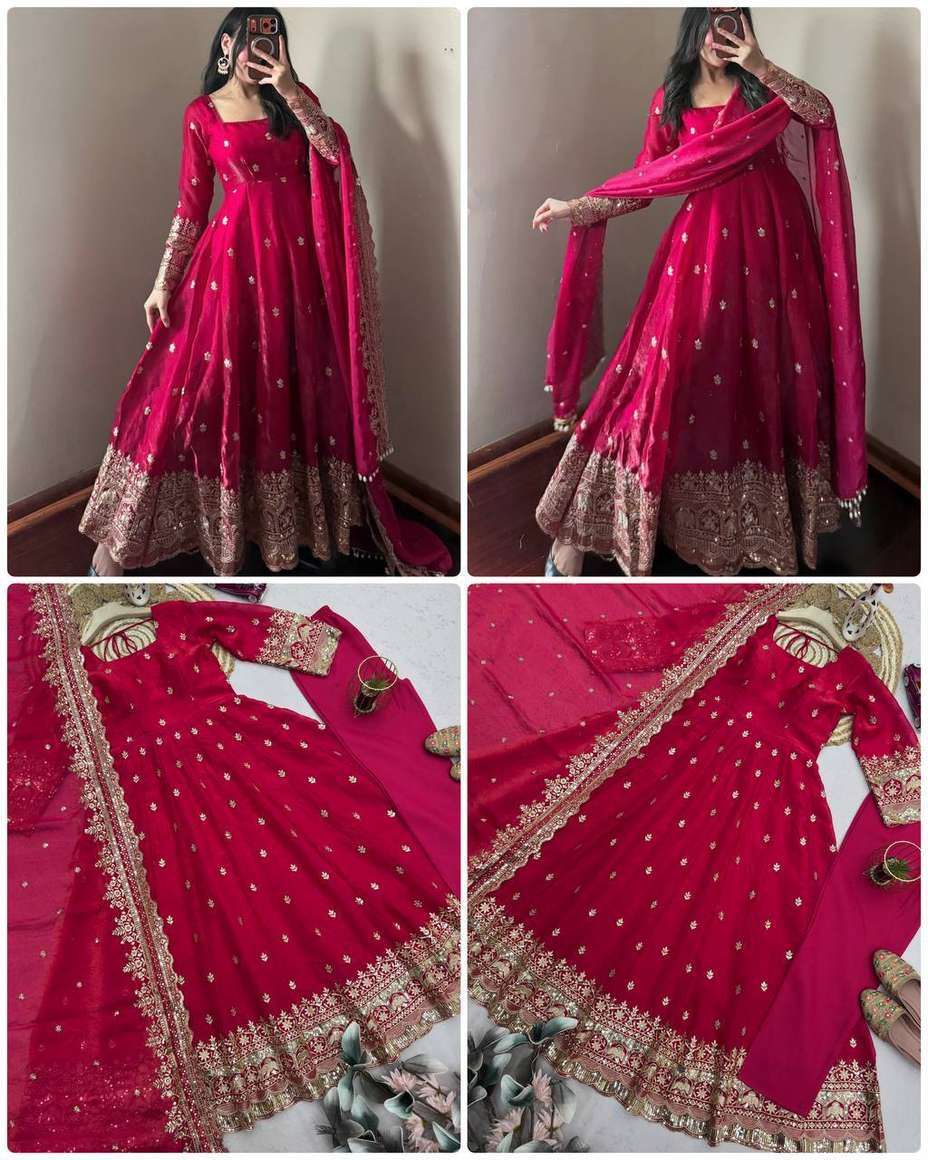 Jay Gopal Tex Women Pure Silk Kurti Pant Dupatta Set - Image 8