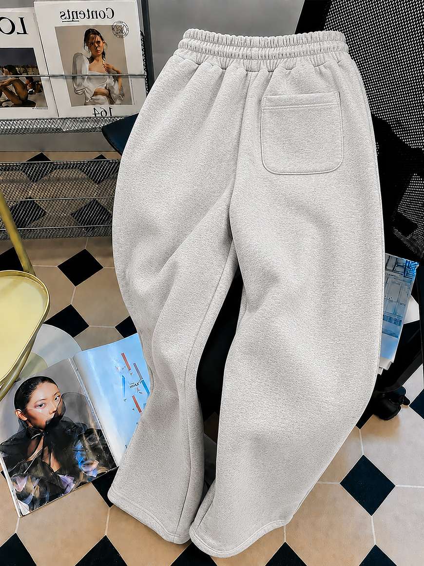 PRAVAHA Solid Grey Track Pants - Image 5