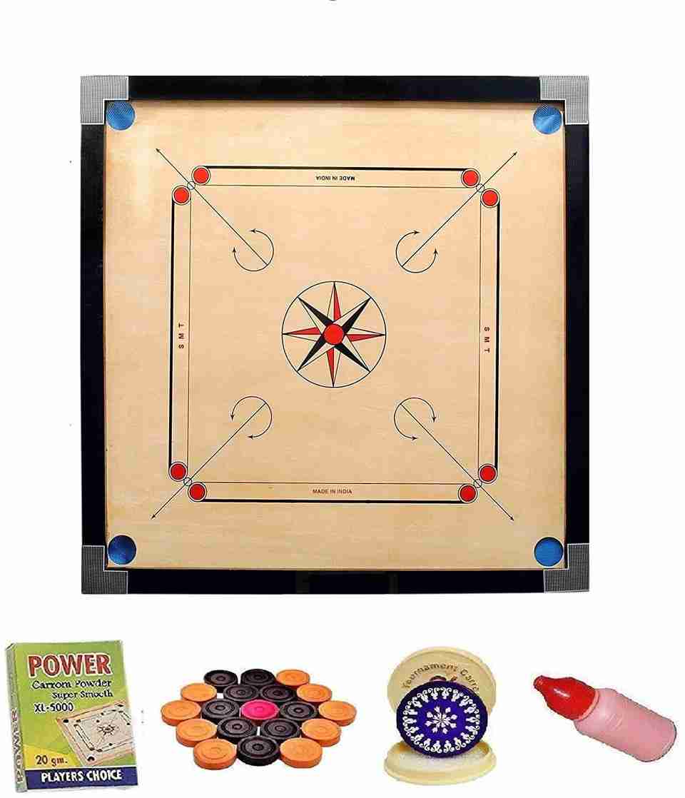 dtc Wooden 20 inch Carrom Board (Beige) - Image 5