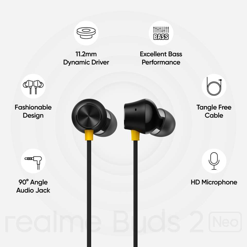 realme Buds 2 Neo Wired Headset Black - Image 8