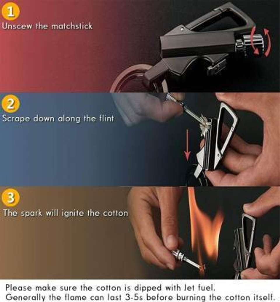 Explorer 3 in 1 Key Chain Matchstick Lighter - Image 9