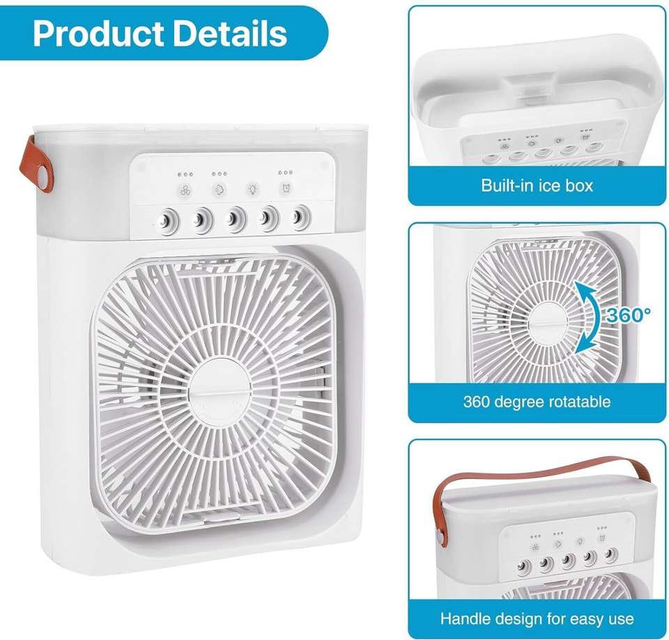 Aezara 100L White Mini Air Cooler - Image 7