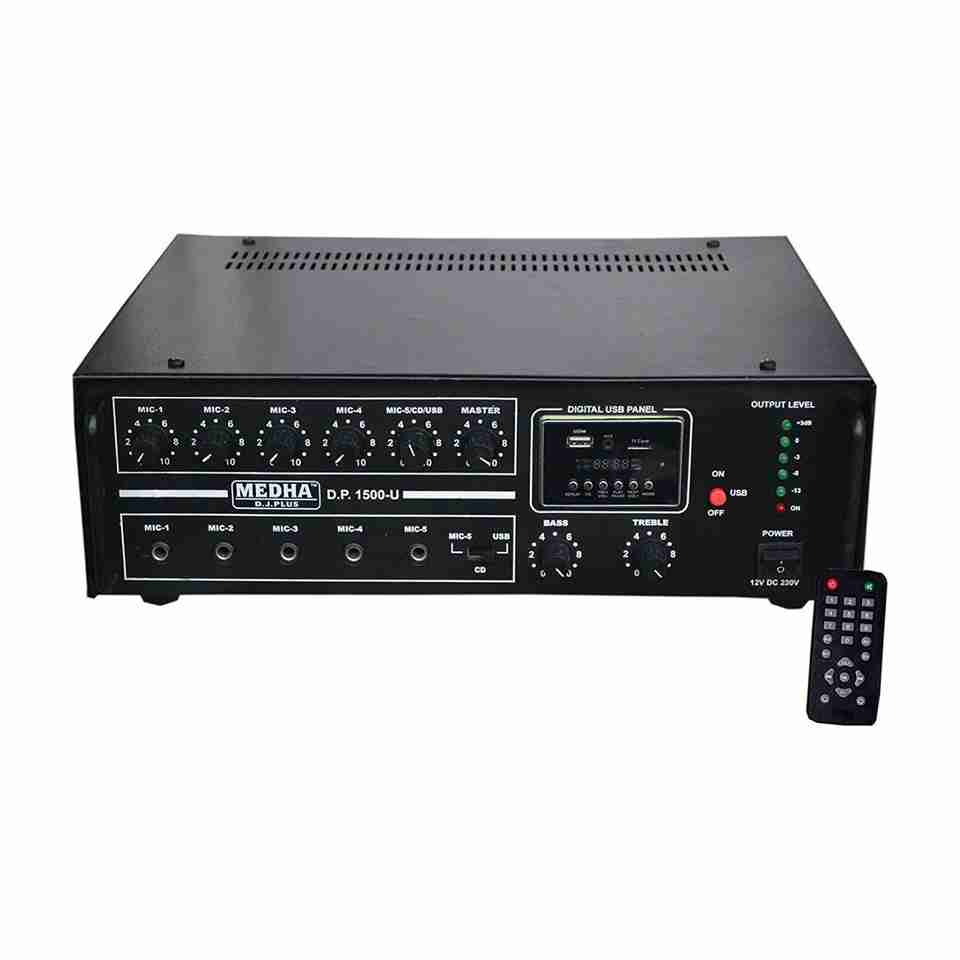 MEDHA D.P.-1500U 220W AV Power Amplifier Black - Image 2