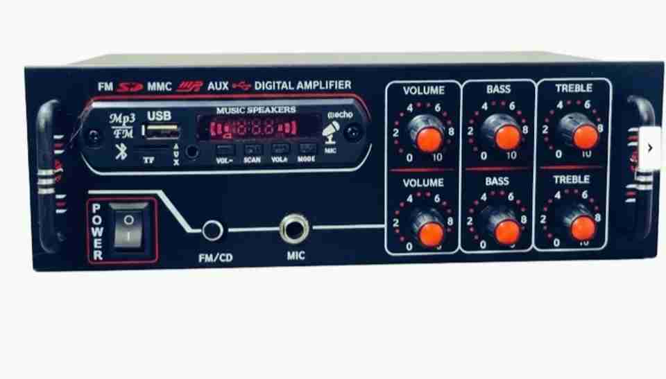 RUVOXTUNE Red N 0001 1W AV Power Amplifier (Black, Red) - Image 5