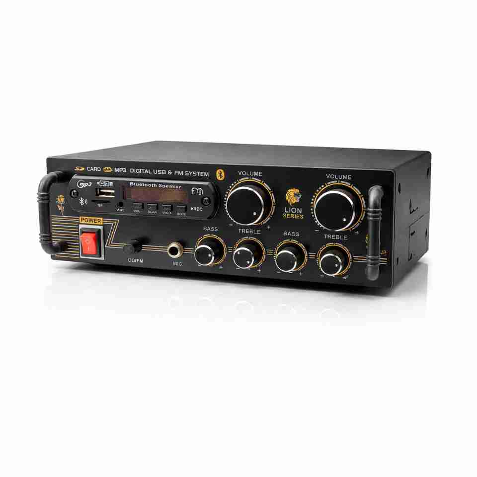 ain DJ Stereo Amplifier Bluetooth USB/SD Card - Image 6