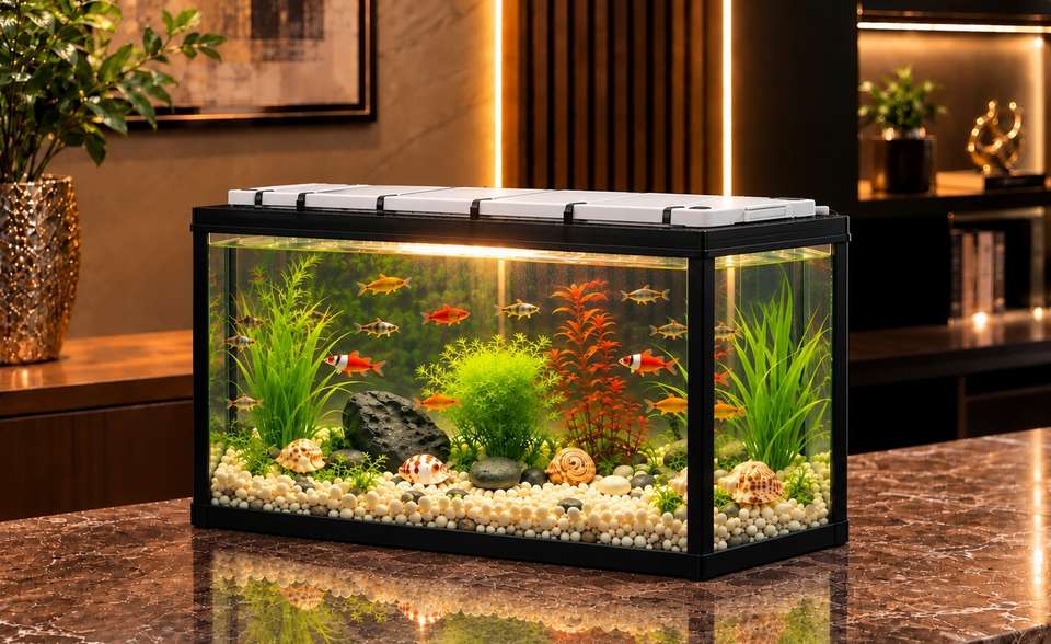 HORMONE 9074186961 7L Rectangle Aquarium Tank - Image 8