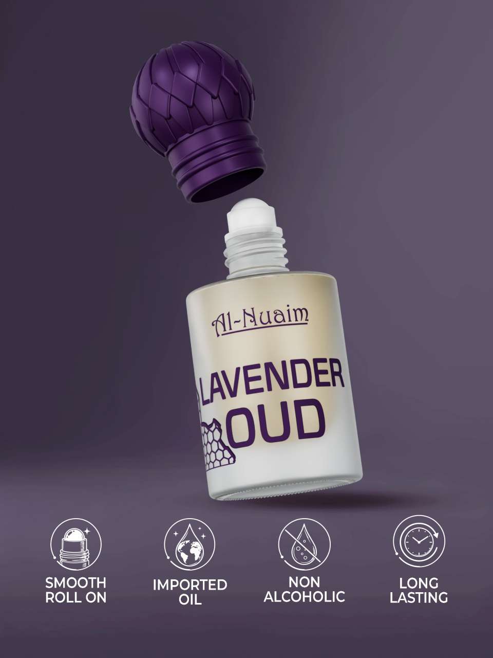 Al-Nuaim Lavender Oud Attar Roll On - 6ml - Image 8