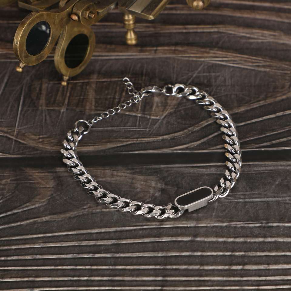 Thrillz Silver Coated Stainless Steel Bracelet - Image 9