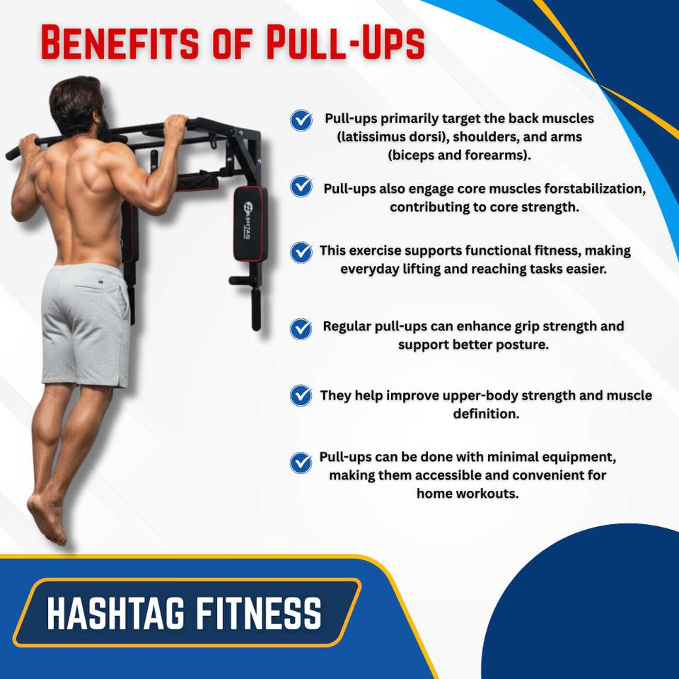 HASHTAG Fitness Pull Up Bar for Strength Training - Image 7