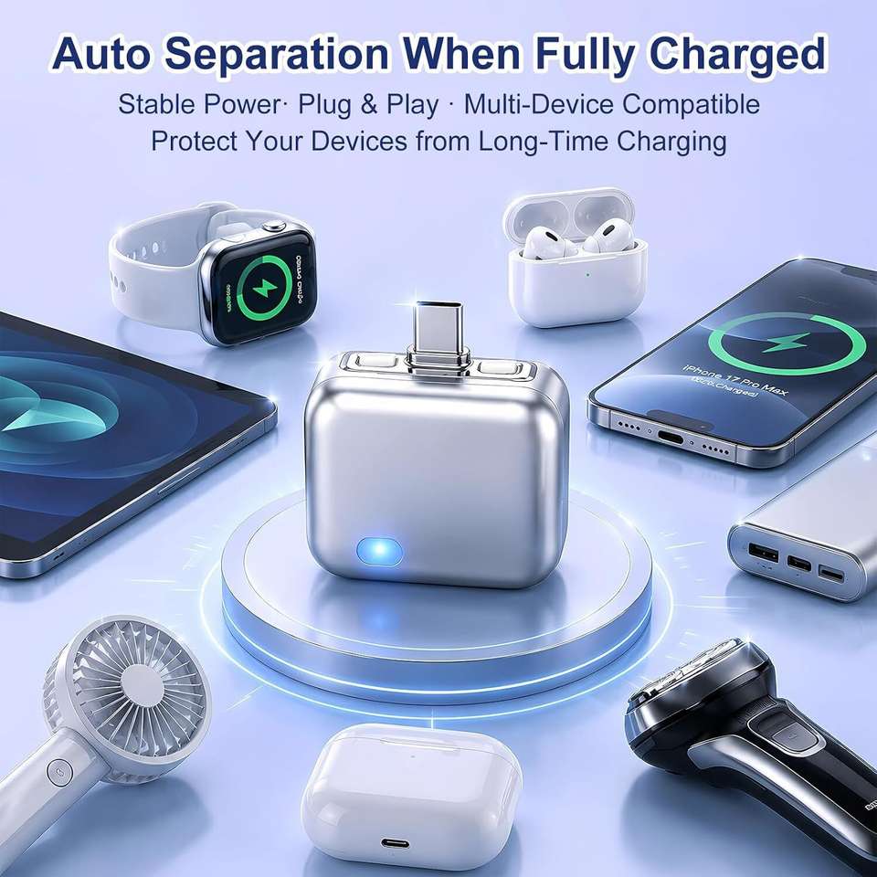 SHRUJA PD 5A Single Port Mobile Charger Silver - Image 7