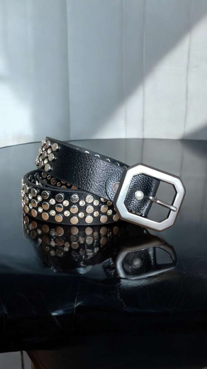 ROYAL CKIN Black Leather Belt - Image 8